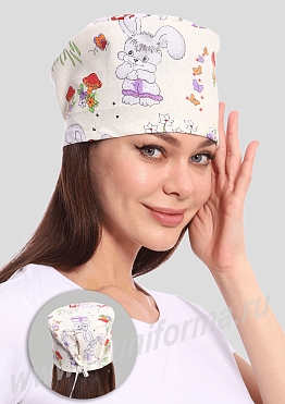 Колпак медицинский детский рисунок унисекс арт. ГУ-12-70-БЗ